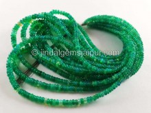 Green Ethiopian Opal Smooth Roundelle Beads -- ETOPA169