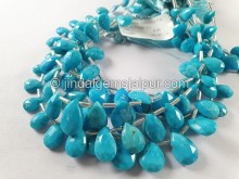 Turquoise Arizona Faceted Pear Shape Beads