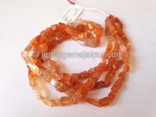 Sunstone Faceted Nugget Shape Beads