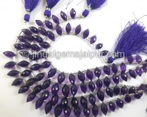 Amethyst Faceted Dew Drops Beads