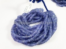 Tanzanite Faceted Roundelle Shape Beads