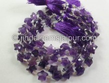 Amethyst Faceted Star Beads