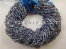 Fluorite Faceted Coin Beads -- FLRT23