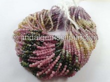 Tourmaline Faceted Round Beads -- TURA499