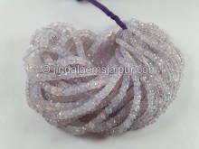Scorolite Or Lavender Quartz Faceted Roundelle Beads -- SCR51