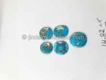 Copper Mohave Turquoise Rose Cut Slices -- DETRQ206