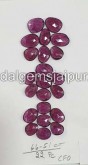 Purple Rhodolite Garnet Rose Cut Slices -- DERHDLT33