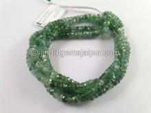 Green Tourmaline Faceted Roundelle  Beads -- TOURBG164