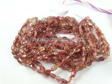 Bi Color Tourmaline Smooth Oval Beads -- TOWT114 Bi Color Tourmaline Smooth Oval Beads -- TOWT114