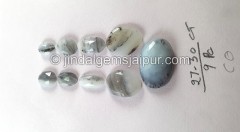 Blue Opal Peru Rose Cut Slices