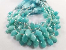 Amazonite Faceted Dolphin Pear Beads