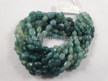 Grandidierite Shaded Smooth Oval Beads