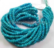 Turquoise Faceted Roundelle Shape Beads