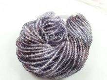 Multi Blue & Purple Spinel Smooth Roundelle Beads -- MSPA29