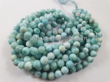 Larimar Smooth Round Balls Beads