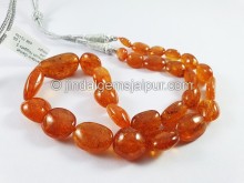 Mandarin Garnet Smooth Nuggets Beads