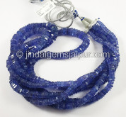 Tanzanite Step Cut Bolt Shape Beads