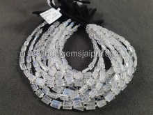 White Rainbow Cut Baguette Shape Beads