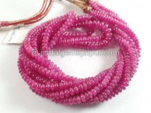 Ruby Smooth Roundelle Beads