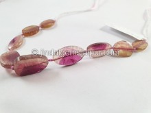 Watermelon Tourmaline Smooth Slices Beads