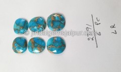 Copper Mohave Turquoise Rose Cut Slices -- DETRQ222 Copper Mohave Turquoise Rose Cut Slices -- DETRQ222