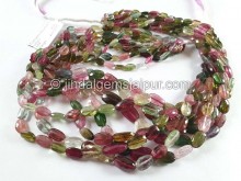 Tourmaline Faceted Oval Long Beads -- TURA536 Tourmaline Faceted Oval Long Beads -- TURA536