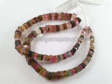Tourmaline Step Cut Bolt Beads -- TURA525