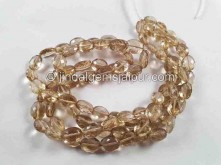 Champagne Citrine Faceted Oval Beads -- CMCT6