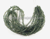Green Sapphire Faceted Drops Shape Beads
