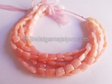 Pink Opal Shaded Faceted Chicklet Beads