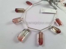 Bi Color Tourmaline Smooth Nugget Beads -- TOWT44 Bi Color Tourmaline Smooth Nugget Beads -- TOWT44