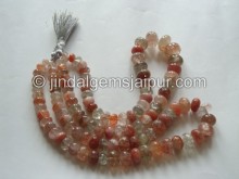 Multi Sunstone Plain Roundelle Beads