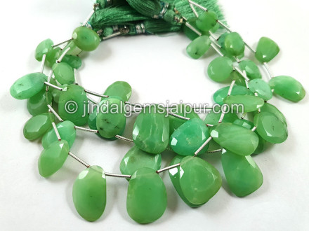 Chrysoprase Flat Table Cut Beads Chrysoprase Flat Table Cut Beads