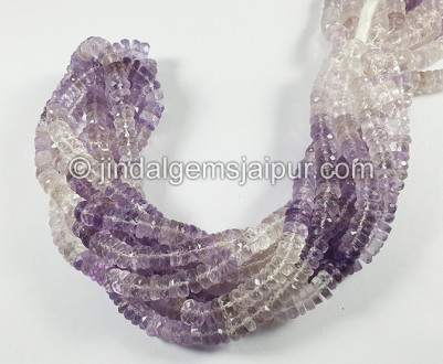 Amethyst Shaded Faceted Tyre Shape Beads Amethyst Shaded Faceted Tyre Shape Beads