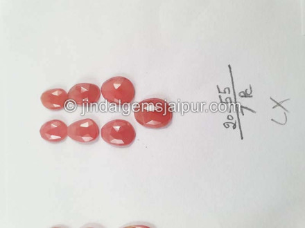 Rhodochrosite Rose Cut Slices Rhodochrosite Rose Cut Slices