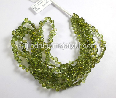 Green Tourmaline Faceted Pear & Heart Shape Beads Green Tourmaline Faceted Pear & Heart Shape Beads