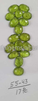 Peridot Rose Cut Slices