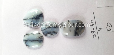 Blue Opal Peru Rose Cut Slices