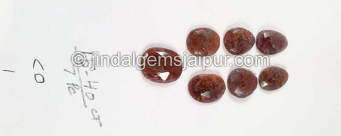 Iolite Sunstone Rose Cut Slices Iolite Sunstone Rose Cut Slices