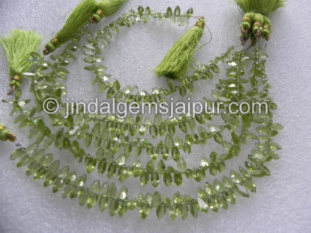Peridot Cut Marquisse Beads