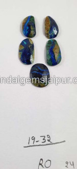 Azurite Malachite Rose Cut  Slices