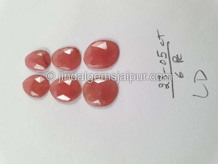 Rhodochrosite Rose Cut Slices Rhodochrosite Rose Cut Slices