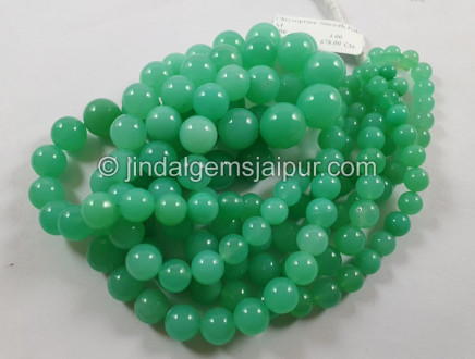 Chrysoprase Smooth Balls Beads