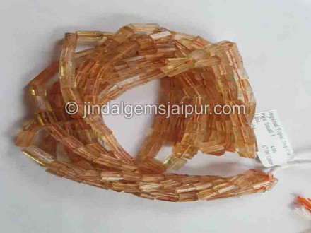 Imperial Topaz Faceted Pipe Beads