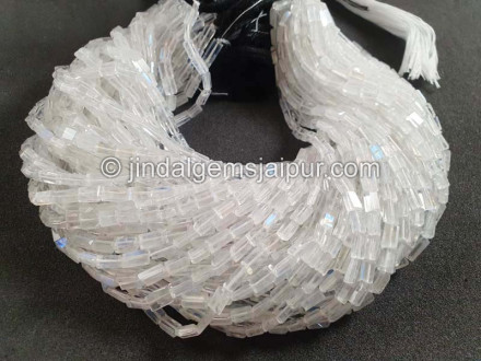 Rainbow Moonstone Faceted Baguette Beads Rainbow Moonstone Faceted Baguette Beads