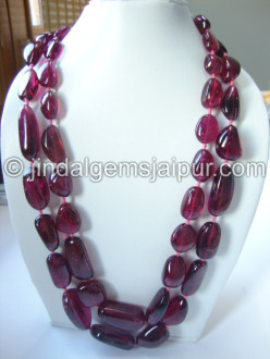 Rubylite Plain Nuggets Shape Beads