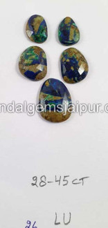 Azurite Malachite Rose Cut  Slices