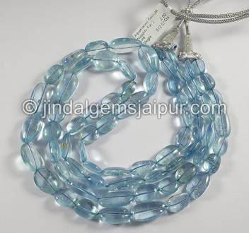 Aquamarine Smooth Nuggets Shape Beads