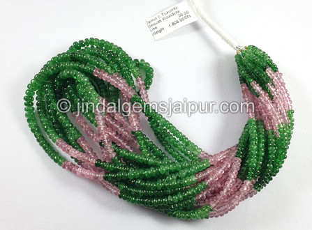 Tsavorite Spinel Smooth Roundelle Shape Beads