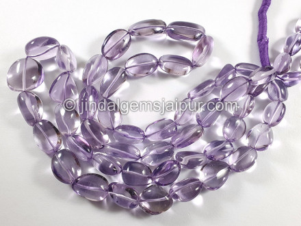 Pink Amethyst Smooth Nuggets Shape Beads